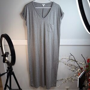 Cuyana Heather Gray Midi Dress